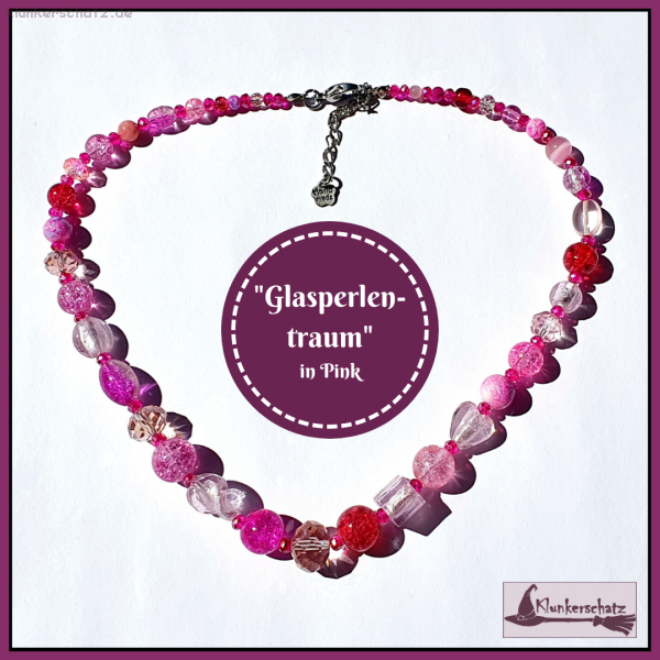 "Glasperlentraum" in Pink - Unikat!