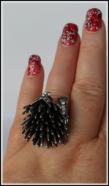 Ring mit Dehnschiene "Igel, das kleine Stacheltier"