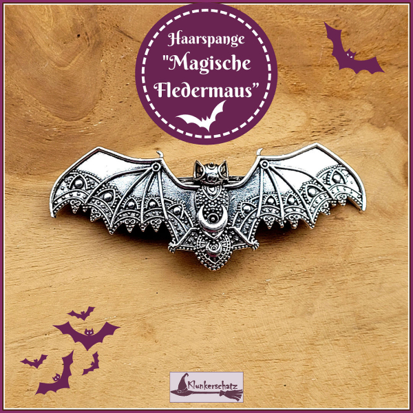 Haarspange "Magische Fledermaus"