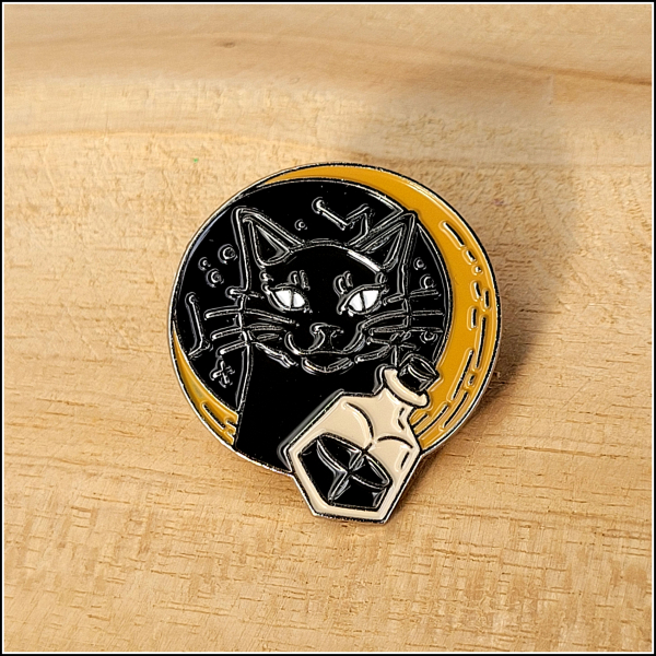 Pin "Hexenkatze mit Zaubertrank"