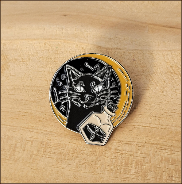 Pin "Hexenkatze mit Zaubertrank"