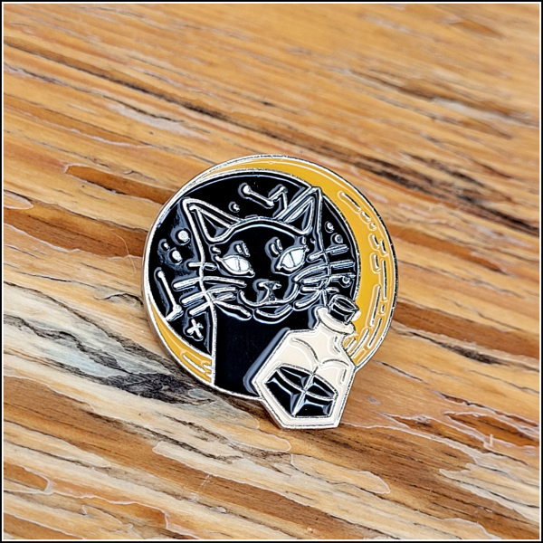 Pin "Hexenkatze mit Zaubertrank"