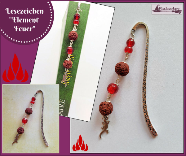 Lesezeichen "Element Feuer"