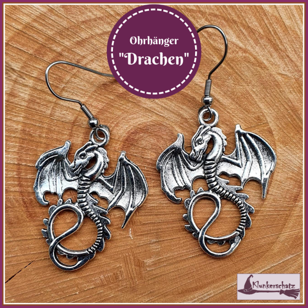 Ohrhänger "Drachen" - groß