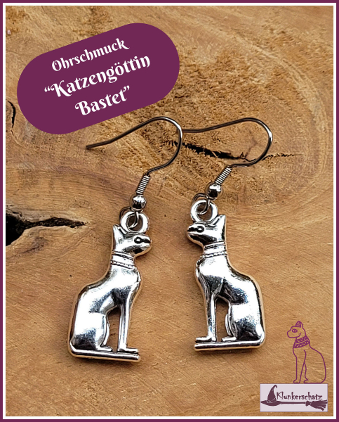 Ohrschmuck "Katzengöttin Bastet"