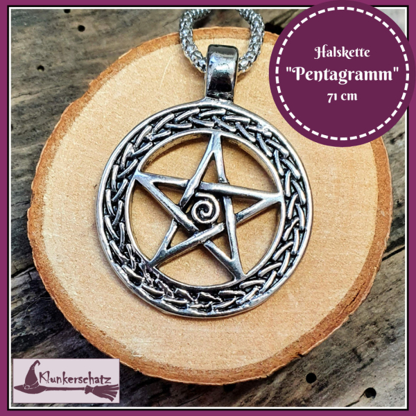 Halskette "Pentagramm" - 71 cm