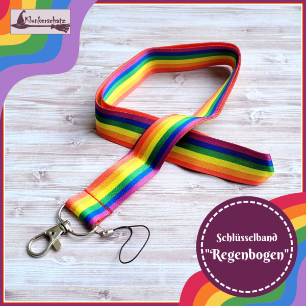 Schlüsselband "Regenbogen"