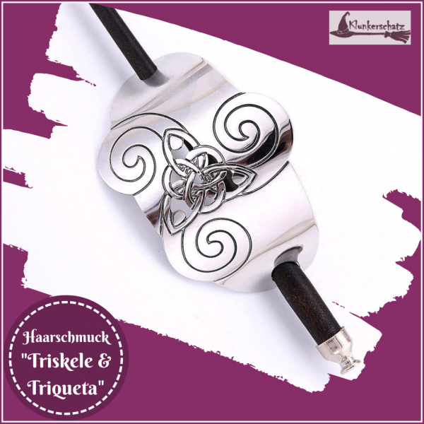 Haarschmuck "Triskele & Triqueta"