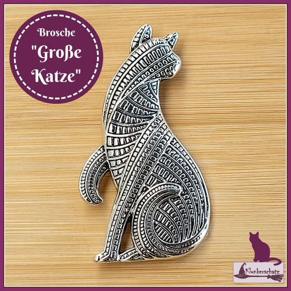 Brosche "Große Katze"