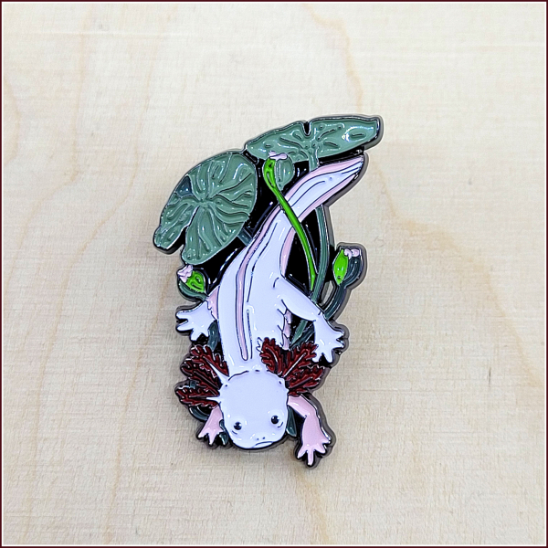 Pin "Weißes Axolotl"