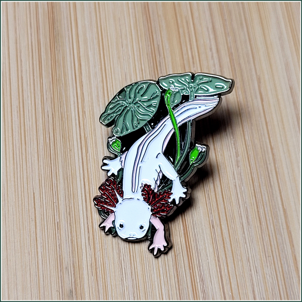 Pin "Weißes Axolotl"