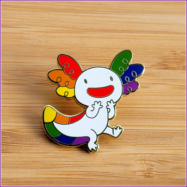 Pin "Regenbogenaxolotl"