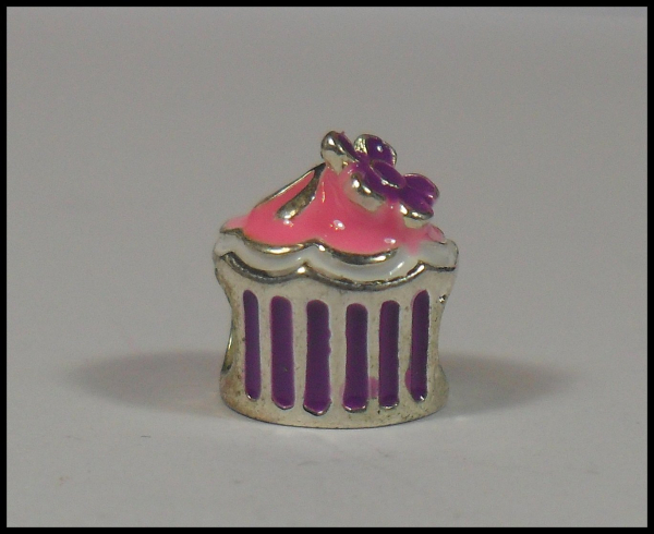 European Bead "Cupcake" - emailliert