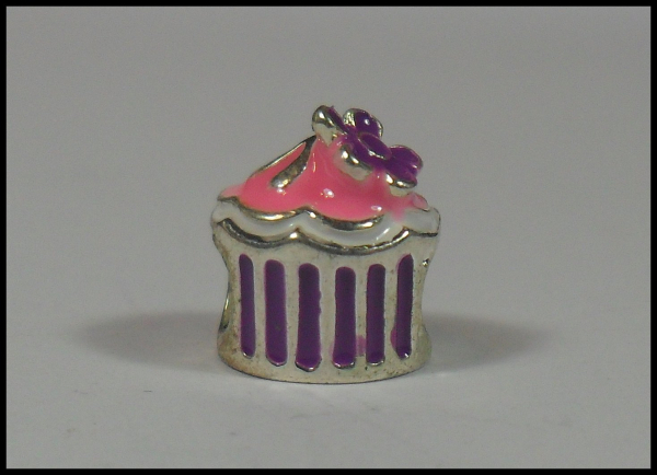 European Bead "Cupcake" - emailliert