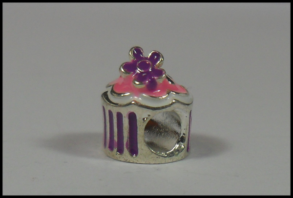 European Bead "Cupcake" - emailliert