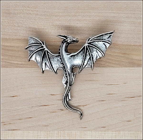 Brosche "Fliegender Drache"