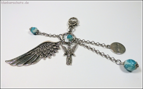 Auftragsarbeit - Schmuck-Set "Erzengel Gabriel"