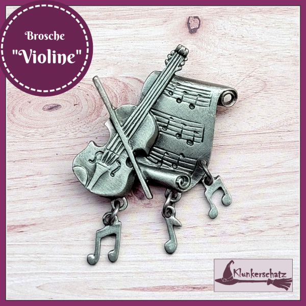 Brosche "Violine"