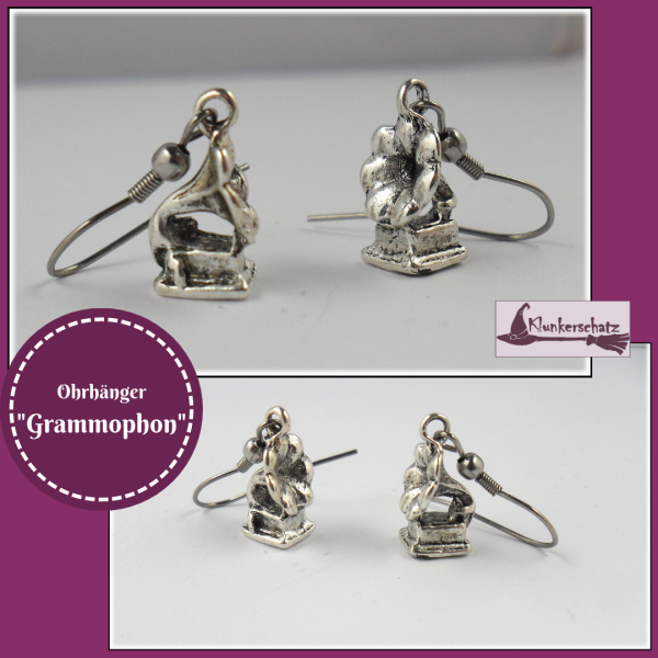 Ohrhänger "Grammophon"