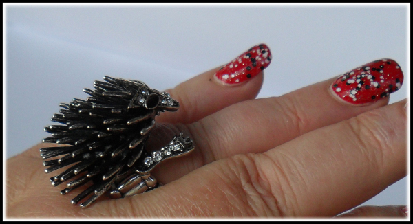 Ring mit Dehnschiene "Igel, das kleine Stacheltier"