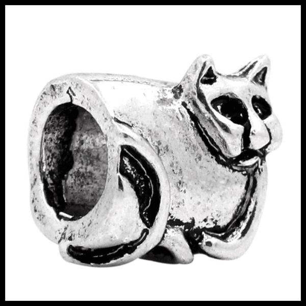 European Bead "Katze Faulpelz"