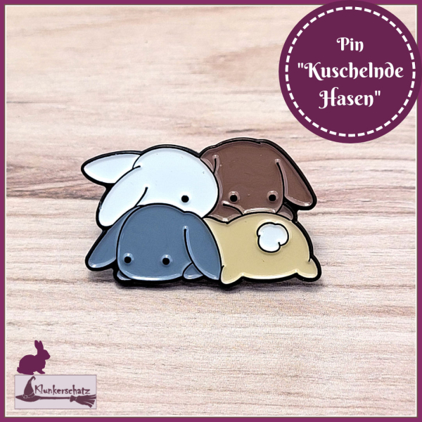 Pin "Kuschelnde Hasen"