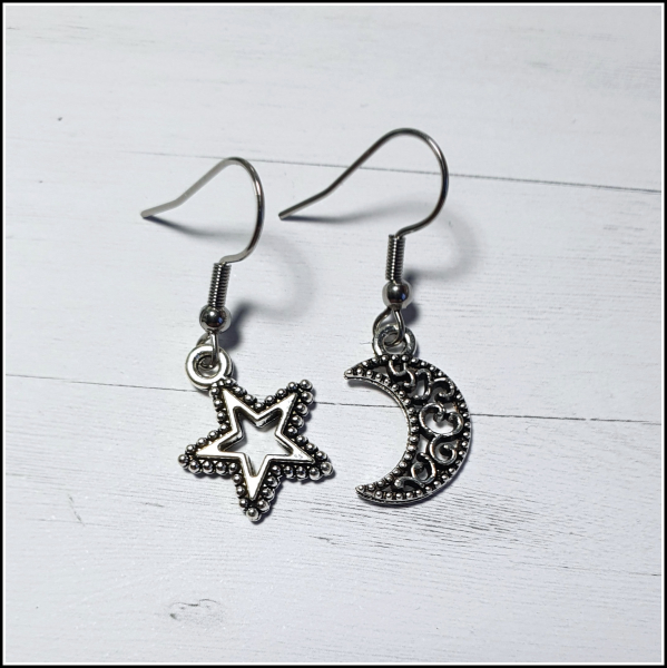 Ohrschmuck "Mond & Stern"