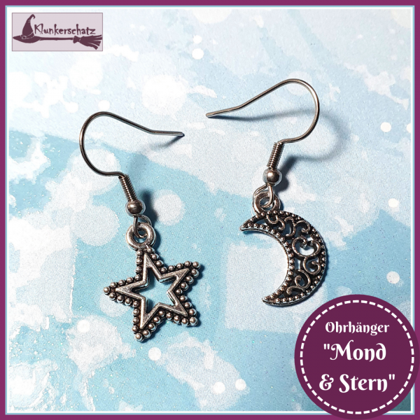 Ohrschmuck "Mond & Stern"