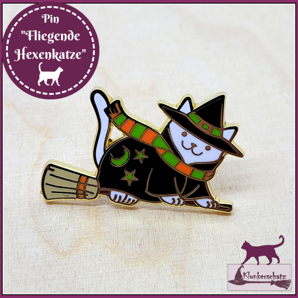 Pin "Fliegende Hexenkatze"