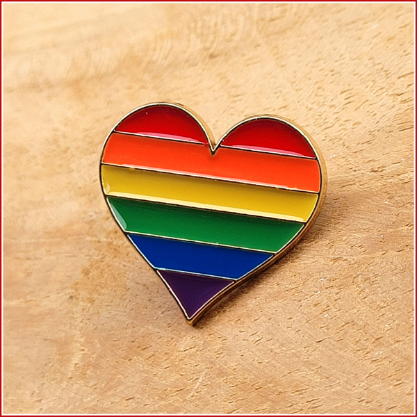 Pin "Regenbogenherz"