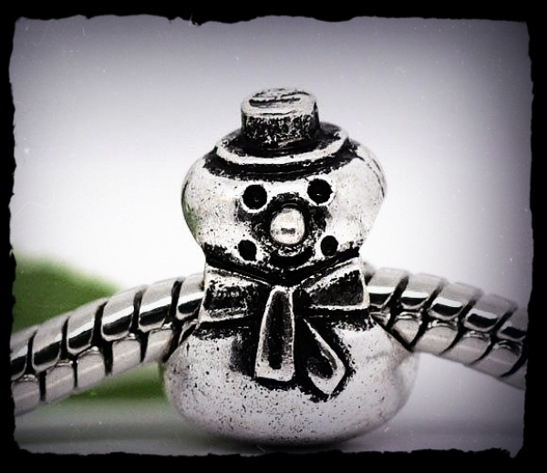 European Bead "Schneemann Olaf"