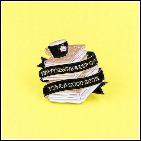 BuchLiebeKollektion - Pin "Tea & a good book"