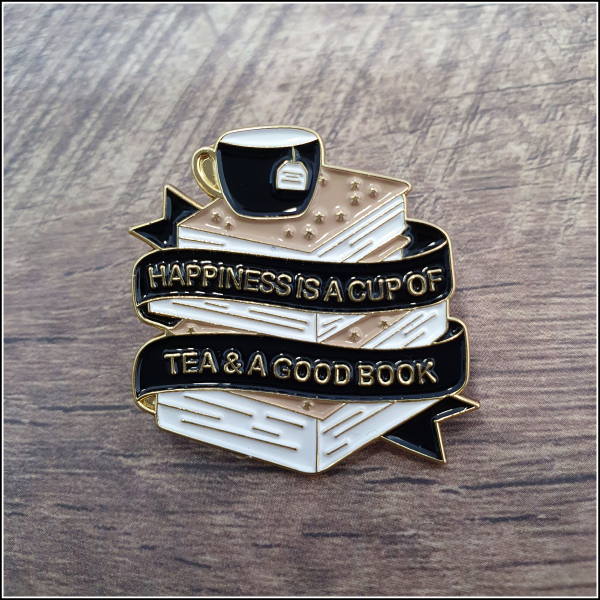 BuchLiebeKollektion - Pin "Tea & a good book"