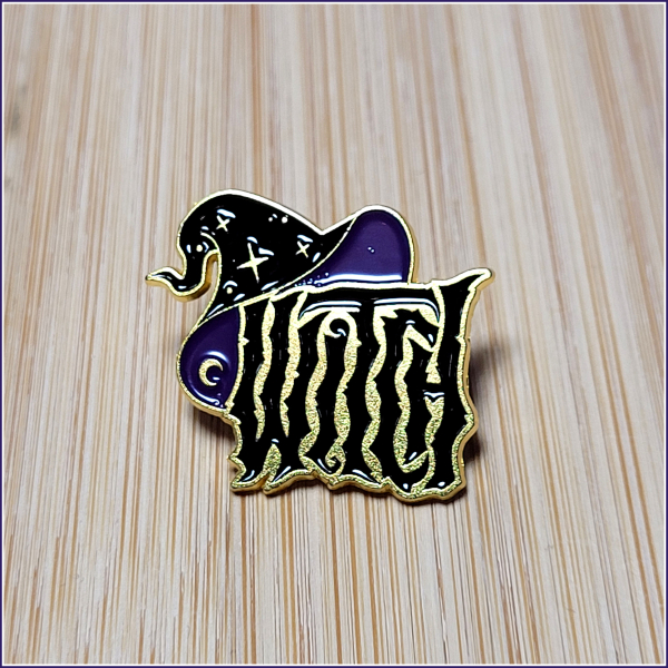 Pin "Witch" mit Hexenhut